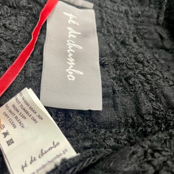 TWEED FRINGE MACROCANNAGE WOOL BLEND CROP JACKET PE DE CHUMBO SIZE SMALL - Picture 8 of 16